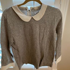 JCrew size medium transitional top for spring. Zips up in the back!